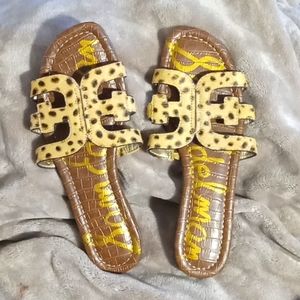 Sam Edelman Leopard print Bay Slides size 8 women's